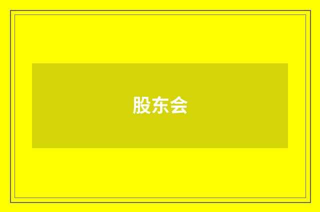 股东会