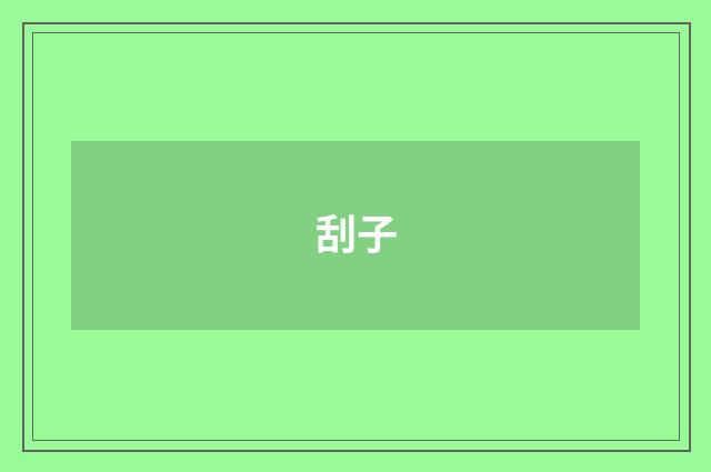刮子