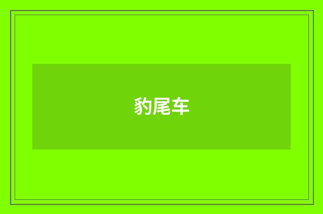 豹尾车