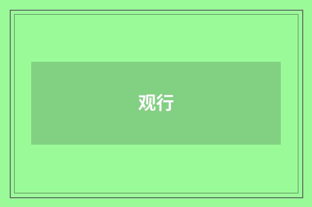 观行