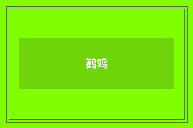 鹳鸡