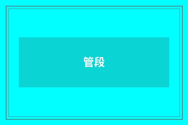 管段