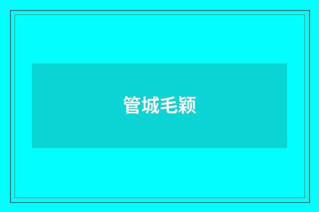 管城毛颖