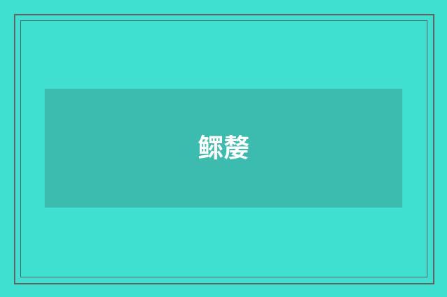 鳏嫠