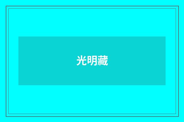 光明藏
