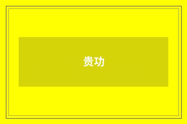 贵功