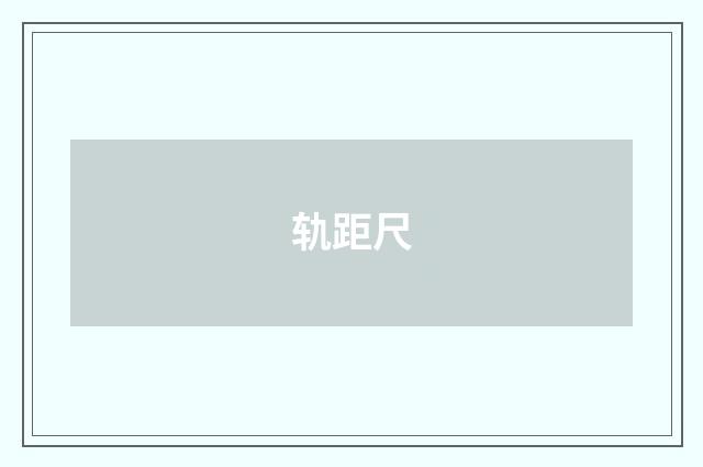 轨距尺