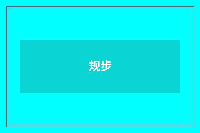 规步