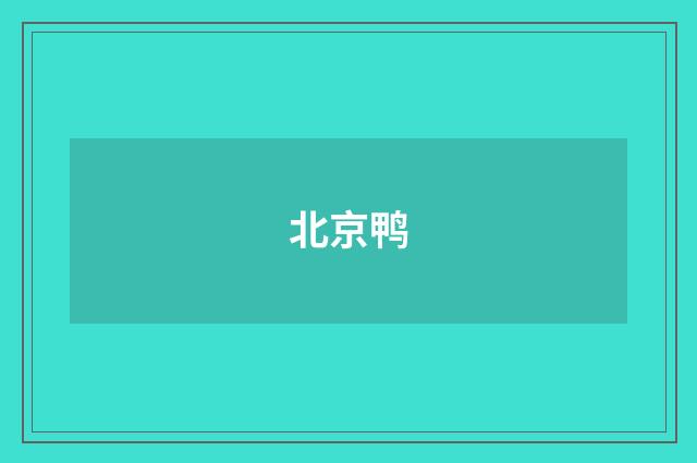 北京鸭