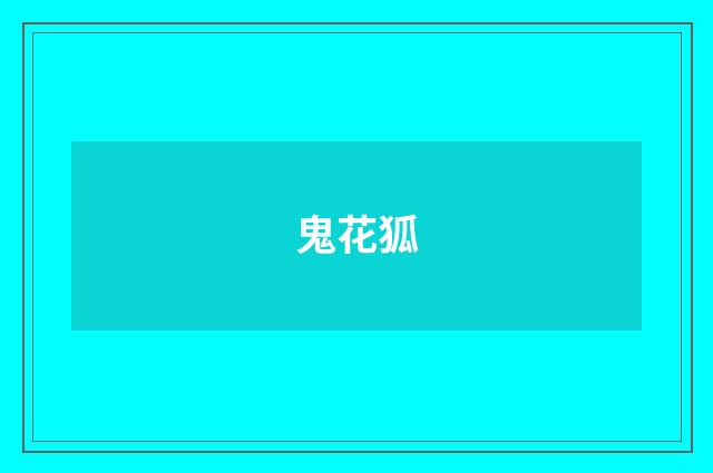 鬼花狐