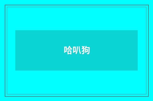 哈叭狗
