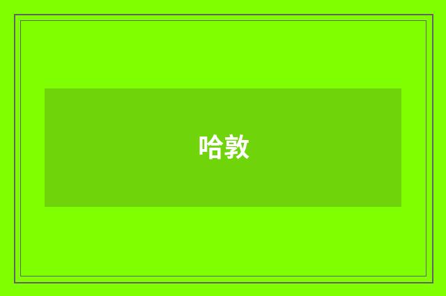 哈敦
