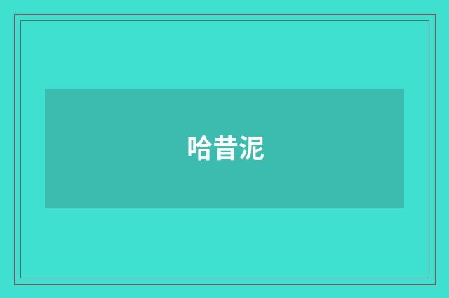 哈昔泥