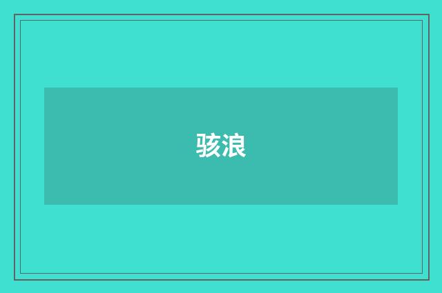 骇浪