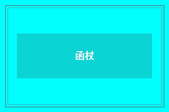 函杖