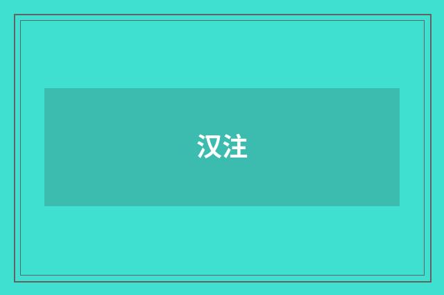 汉注