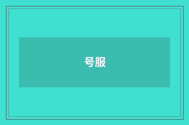 号服