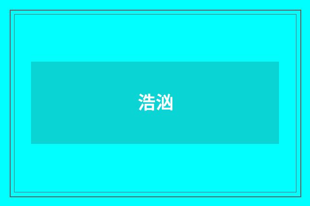 浩汹