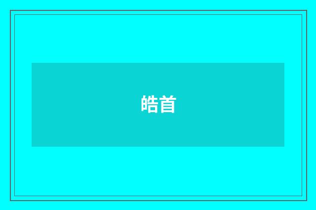 皓首