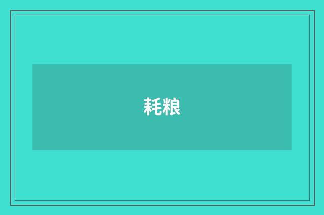 耗粮