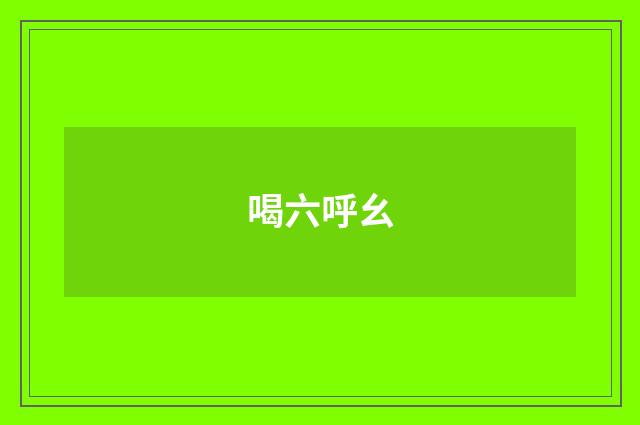 喝六呼幺