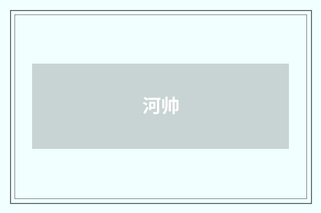 河帅