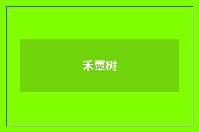 禾蕈树