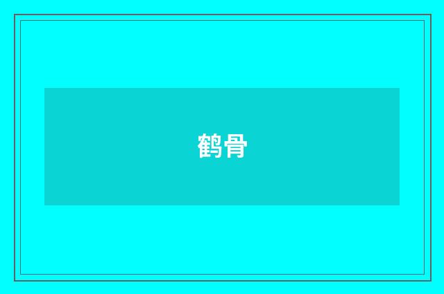 鹤骨