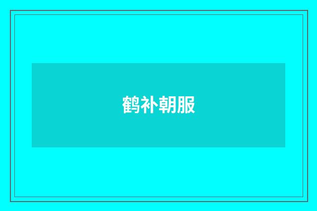 鹤补朝服