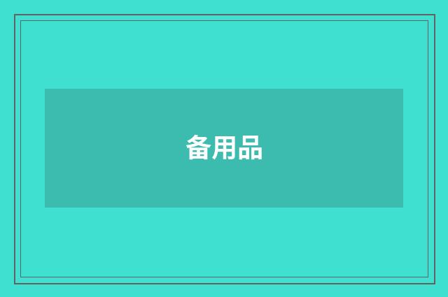 备用品