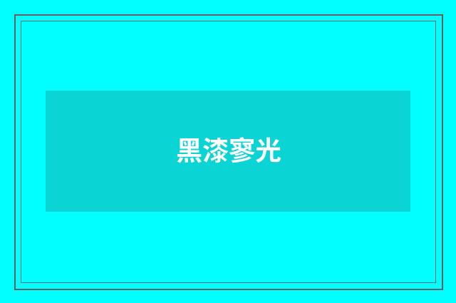 黑漆寥光