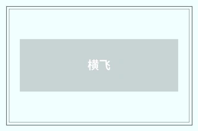 横飞
