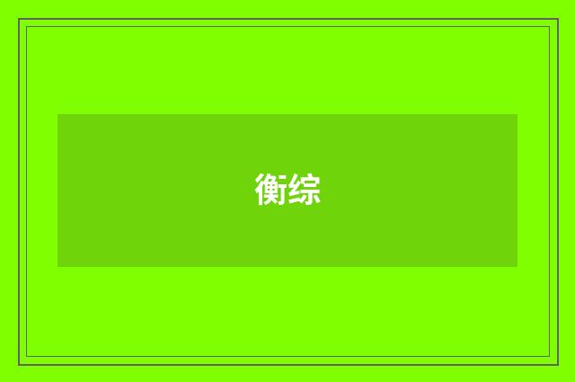 衡综