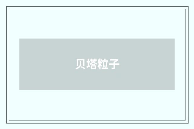 贝塔粒子