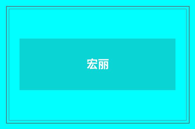宏丽