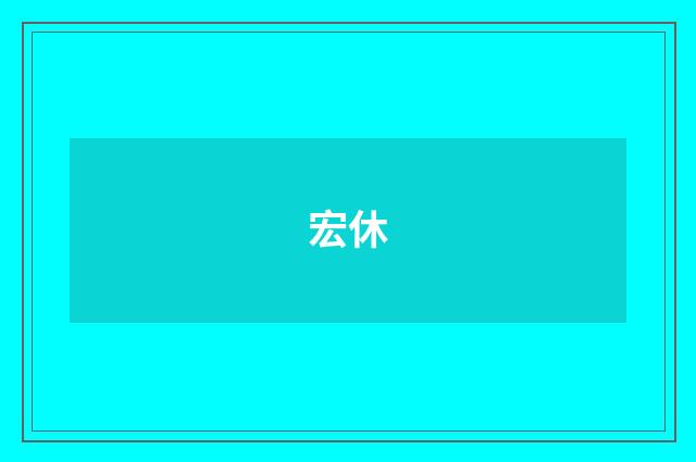 宏休