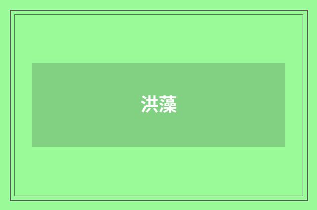 洪藻