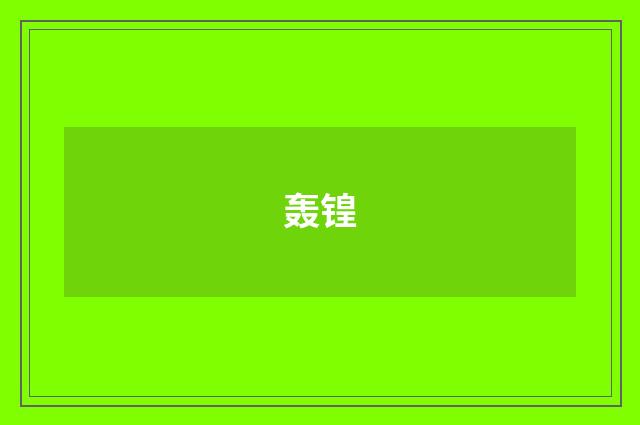 轰锽
