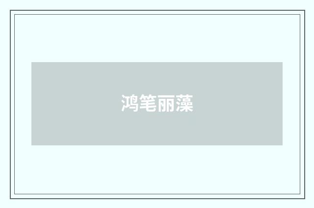 鸿笔丽藻