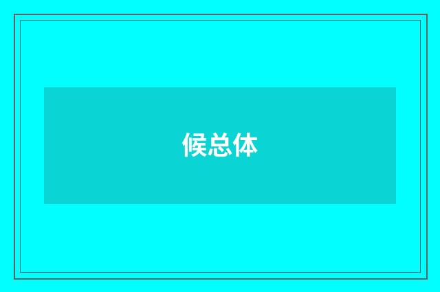 候总体