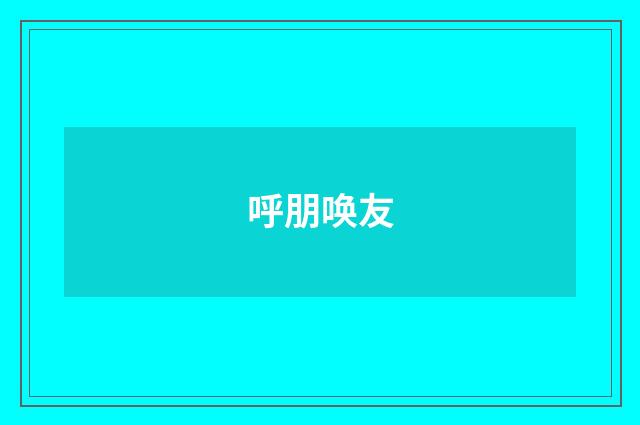 呼朋唤友