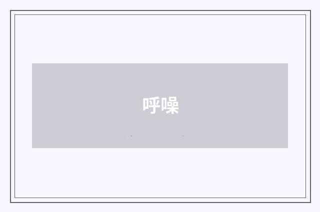 呼噪
