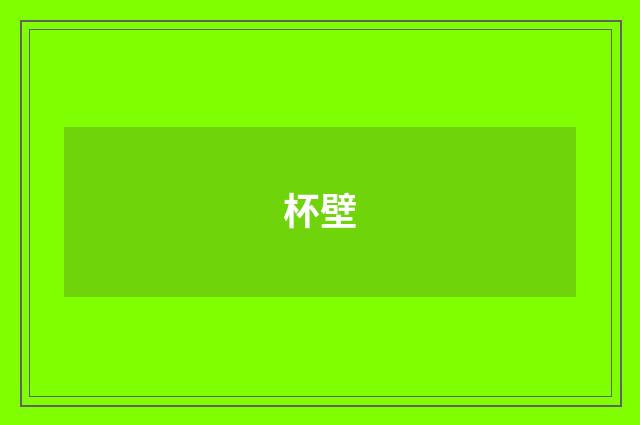 杯壁
