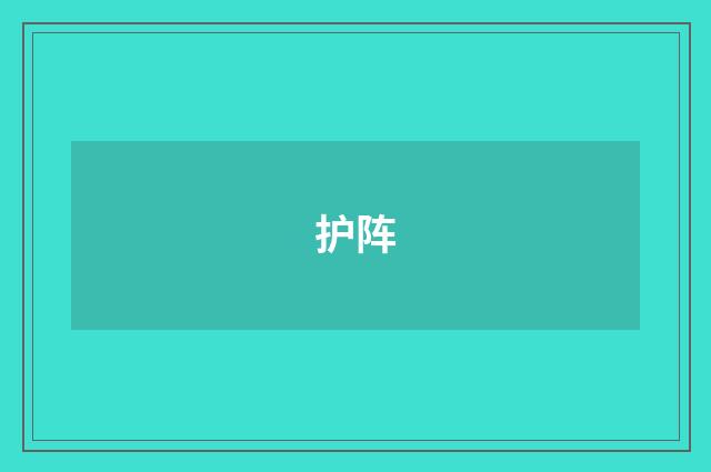 护阵