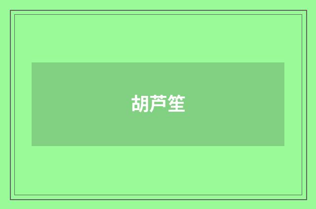 胡芦笙