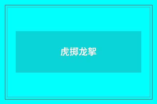 虎掷龙挐