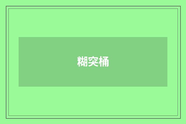糊突桶