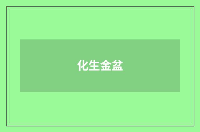 化生金盆