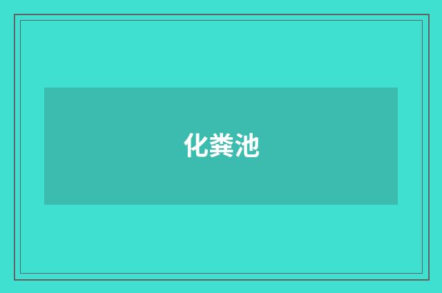 化粪池