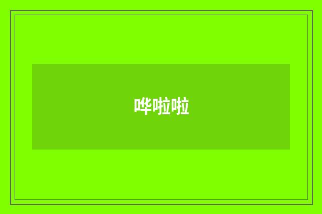 哗啦啦